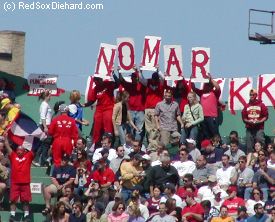 The K-Men cheer for Nomar