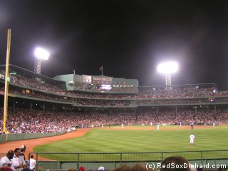 Night game at Fenway