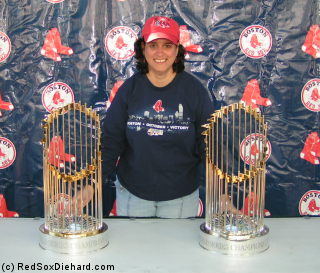 2004 and 2007 World Series trophies