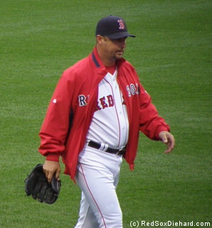 Mr. Dependable, Tim Wakefield, before the game.