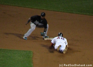 Jacoby Ellsury steals another base.