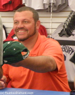 Brian Daubach returns to Fenway to sign autographs at the souvenir store.