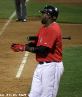 Big Papi claps his hands before stepping up to bat. We just needed to give the offense time to get started.