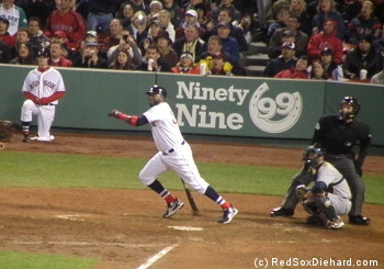 David Ortiz hit a double in the sixth.