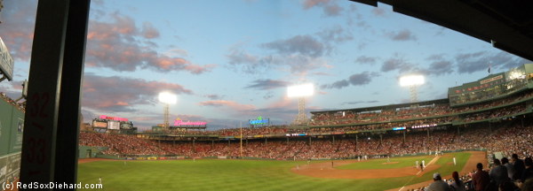 The rain stopped before the game, and it turned into a beautiful night foe baseball.