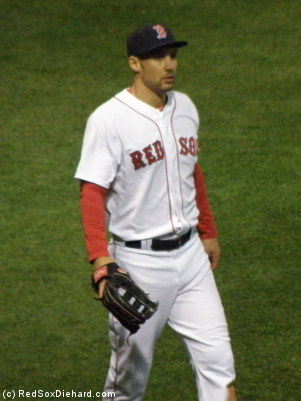 Grady Sizemore had a good night in left and three hits at the plate.