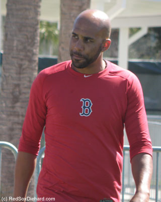 David Price walked by at the end of practice.
