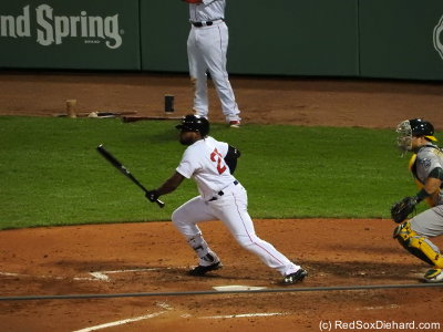 Jackie Bradley Jr. had a great night - three hits, including a grand slam, and six RBI.