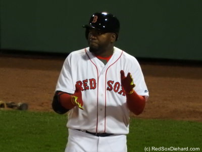 Big Papi is ready to go. He had two doubles and a single on the night.