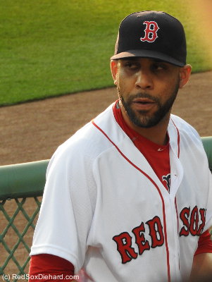 David Price warms up in the bullpen before the game.