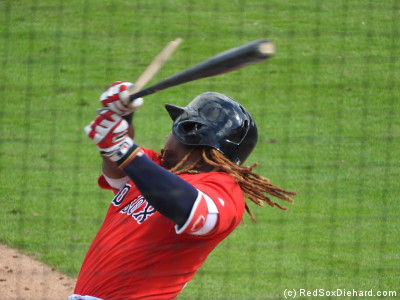 Hanley broke a couple of things today: He broke up the no-hitter in the seventh, and he broke his bat in the fourth.