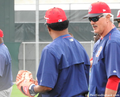 Two of my favorites: Pedro and Dewey. Both serve as special instructors who work with the young players during Spring Training.