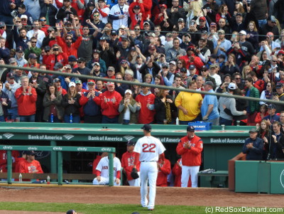 Porcello got a nice ovation as he walked off the field in the top of the seventh.