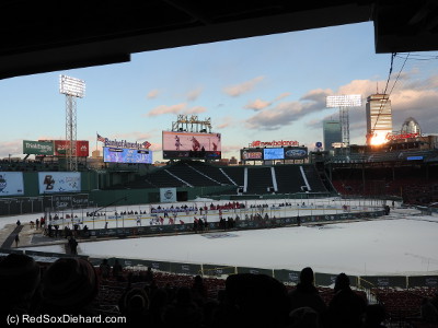 Baseball withdrawal is so bad that I'll even watch hockey if it means I can go to Fenway Park.
