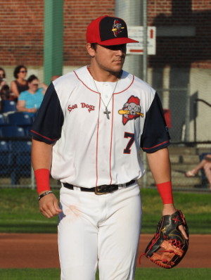 Michael Chavis played third base but went 0-for-4 at the plate.