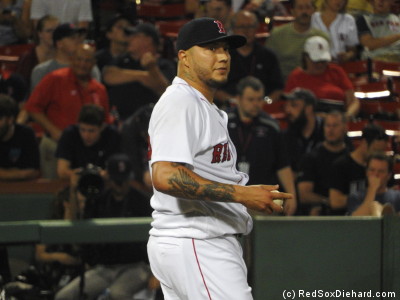 Hector Velazquez pitched four scoreless innings to pick up the win.