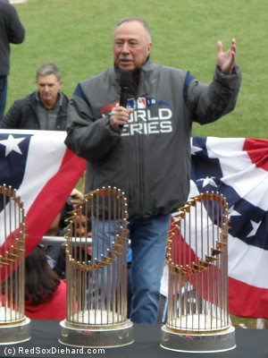 It was great to see Jerry Remy onstage, and he looked like he was thrilled to be there.